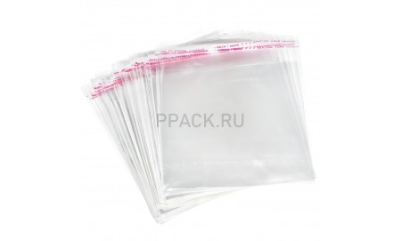 Пакет с клеевым клапаном 30х45 см, БООП, клапан + 3 см, 25мкм (100шт)