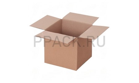 Картонная коробка 200*200*200, 3 слоя, бур\бур