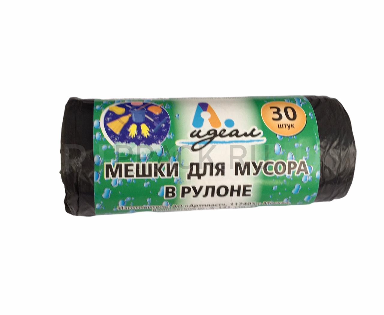 Рабочие перчатки 35 л 10мкм, в рулонах Идеал, (рулон 30 шт)