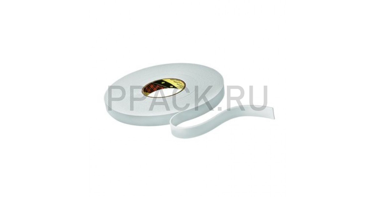 Двухсторонний Толстый Скотч 3М 9515W 12м х 33м Белый