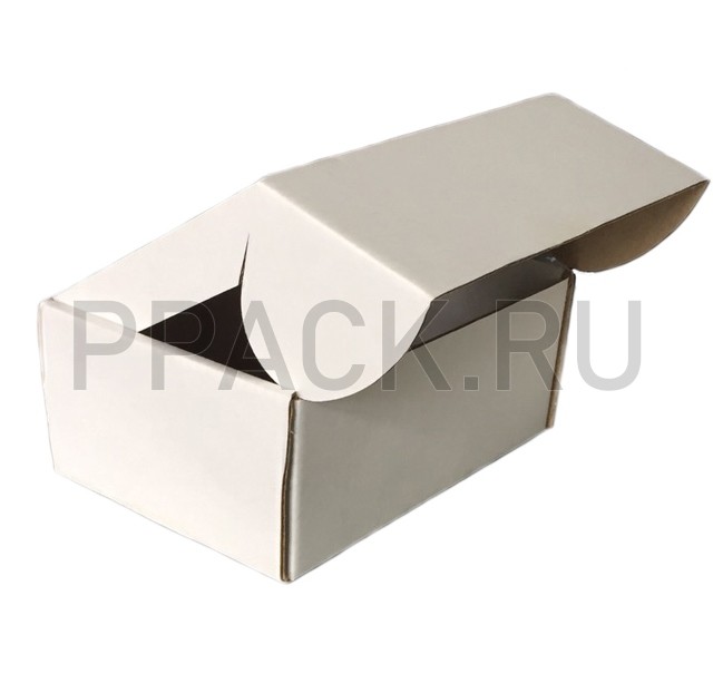 Коробка из микрогофрокартона 125*75*40 бел\бур самосборная